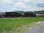 CSX 8418 and 8368 switching the yard at Cumberland Maryland